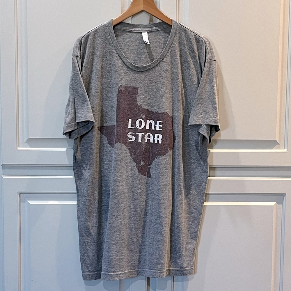 Men’s Gray Texas Lonestar T-Shirt - XL